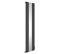 AVER-GROWTH Anthracite Vertical Radiator Single Flat Panel Mirror Radiator 1800X407mm