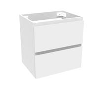 AVER-GROWTH Wall-Mounted Bathroom Vanity Unit Matt White Flat Pack Bathroom Cabinets Only 500(W)X385X(D)X520(H)mm With 2 Drawers