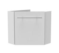 AVER-GROWTH Wall-Mounted Bathroom Vanity Unit Matt White Pre-Assembled Bathroom Cabinets Only 395(W)X395X(D)X420(H)mm With Door