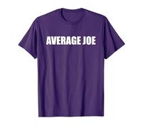 Average Joe T-Shirt, Men, Purple, Large