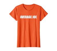 Average Joe T-Shirt, Women, Orange, Large