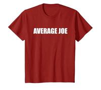 Average Joe T-Shirt, Youth, Cranberry Red, Large