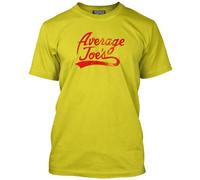 Average Joe's Distressed - Mens Unisex T-Shirt Yellow Medium
