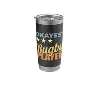 Average Rugby Player Rugby Coach Stainless Steel Insulated Tumbler