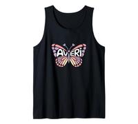 Averi Butterfly - Personalized Cute Name Word Art Tank Top