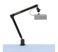 AVerMedia Mic Arm with Desk Clamp, Fully Adjustable Boom Arm, 1/4” to 5/8” Adapter, Heavy Duty Microphone Stand for Studio, Podcast, Gaming, including both High & Low Profile Mic Arm setups.
