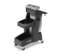 Avern Professional Janitorial Cleaning Trolley Housekeeping Cart 120L Waste Bin For Hotels Schools Hospitals Offices Commercial Industrial - 1 Year Warranty (MM6 Trolley)