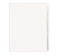 Avery 01701 Divider - Dividers, Letter, White)