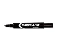 Avery 07888 Permanent Ink Markers, Regular, 3/16-Inch Chisel Point, Black Ink