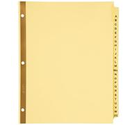Avery 11306 Preprinted Laminated Tab Dividers w/Gold Reinforced Binding Edge, 25-Tab, Letter