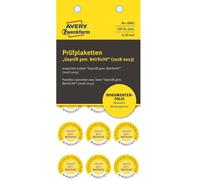 Avery 120 Inspection Stickers Approved Betrsichv 2018-2023 20mm Jahresplaketten