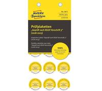 Avery 120x Inspection Stickers Approved Dguv 2018-2023 20mm
