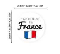 Avery - 140 Round self-Adhesive Labels Made in France - 35 mm - Recycled Paper - Made in France - 4 A4 Sheets of Stickers Made in France for Entrepreneurs