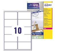 AVERY - 150 Custom White Self-Adhesive Address Labels - No Jam - Format 99.1 x 57 mm - Laser Printing
