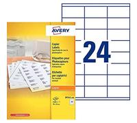 Avery 2,400 Address Labels for Monochrome Copier 100 Sheets with 24 Labels Each in White