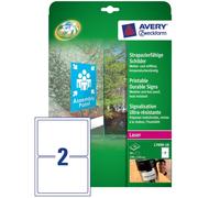 Avery 20x Notice Sign A5 Labels Weather-Proof Stickers Warning Signs Poster