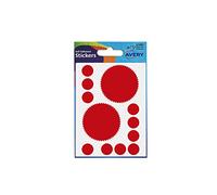 Avery 32-400 Company Seal Labels, 51 mm Diameter, 8 Labels - Red