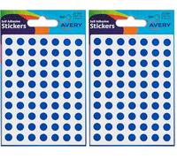 Avery 32-608 Packets of Dot Stickers (8 mm Dia, 560 Stickers) - Blue, Small