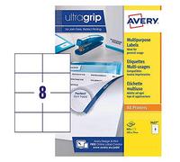 Avery UltraGrip Multipurpose Labels, 105x74mm, 800 Labels/Pack (3427)