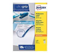 Avery Multi-Function Labels 3489 Blank a4, 30 Labels per Sheet, 100 Sheets