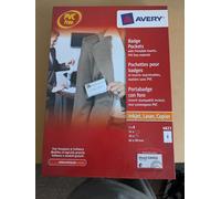 Avery badge 4823 Badges & 20 holders 8 badges/sheet, 24 badge cards 3 sheets/pk