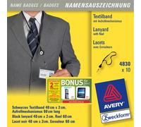 Avery 4830 strap Black