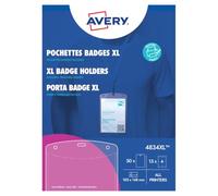 Avery 4834XL A6 Event Badge Holders Without Lanyard