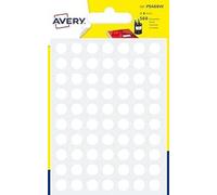 Avery 560 dots Diam 8mm White | 560 white dots Ø 8 mm (PSA08W)