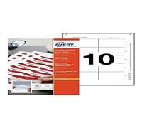 Avery 7547 Printable Badge Inserts - 100 Inserts (75 × 47 mm) on 10 A4 Sheets | Quick & Clean™ Name Badge Refills for Badgepoint Vista 4838G-M - Inkjet & Laser Compatible (7547)