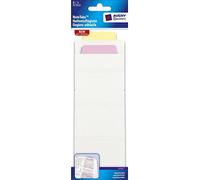 Avery 76x190mm Perforated Repositionable Write - On Tabs - Pastel Red Yellow (Pack of 6)