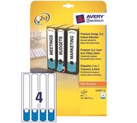 Avery 80x Folder Labels Narrow Long A4 File Spine Label Sticker