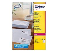 Avery 840 Address Labels for Laser Printer 40 Sheets with 21 Labels Each White