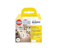 Avery A1933084 Dymo LabelWriter Weatherproof Labels Compatible with 1933084 (57 x 32 mm, 1 Roll, 400 Plastic Stickers, Printable, Customisable, for LW Dymo Label Printer, Labelling Device)