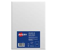 Avery A3L003-10 A3 297 x 420 mm Laminated Printable Sign for Laser/Copier - Transparent (Pack of 10)