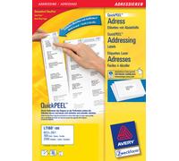 Avery Address Label - Laser 100 Sheets 63.5 x 38.1 White