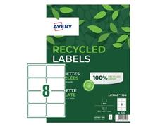 Avery Addressing Labels Laser Recycled 8 per Sheet - LR7165-100