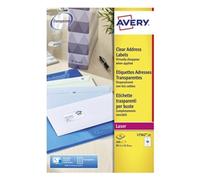 Avery Addressing Laser Labels 16 Per Sheet Clear - L7562-25