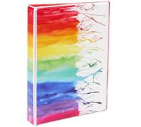 Avery + Amy Tangerine Designer Collection Mini Binder, 5.5" x 8.5", 1 Inch Round Rings, Watercolor Rainbow, 1 Mini 3 Ring Binder (18713)