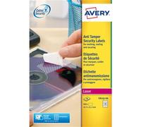 Avery Laser No Peel Anti-Tamper Permanent s 46x21mm - 48 x 20 A4 Sheets L6113-20