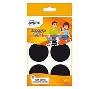 Avery ARDO30 Labels Round Diameter 4.8 cm Slate Black Pack of 30