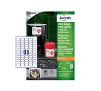 Avery Ultra Resistant Labels 38x21mm (Pack of 1300) B7651-20