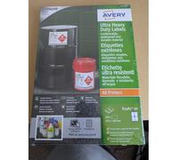 Avery B3483-50 Ultra Resistant Labels 50 sheets - 4 Labels per Sheet
