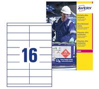 Avery B5274-50 Ultra Resistant Labels 50 sheets - 16 Labels per Sheet
