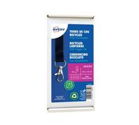 Avery Black Recycled Lanyards with Trigger Clip - 10 Pack (4842N)