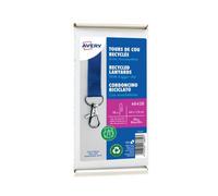 Avery Recycled Lanyards with Trigger/Quick Release Clip - Pack of 10, Blue, 4842B