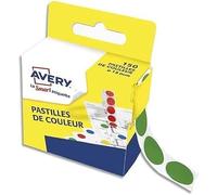 AVERY Box of 150 Self-Adhesive Green Dots, Diameter 15 mm