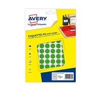 Avery Box of 960 Multi-Purpose Labels 15 mm Green