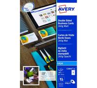 Avery Business Cards 26gsm 8 per Sheet Ref C3215-25 2 Cards