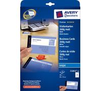 Avery business cards C32015-10 print both sides, 8 cards/sht, 10 shts/pk 80 tot