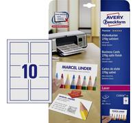 Avery Business Cards Double Sided 10 Per Sheet 270gsm Satin (25 sheets / 250 car